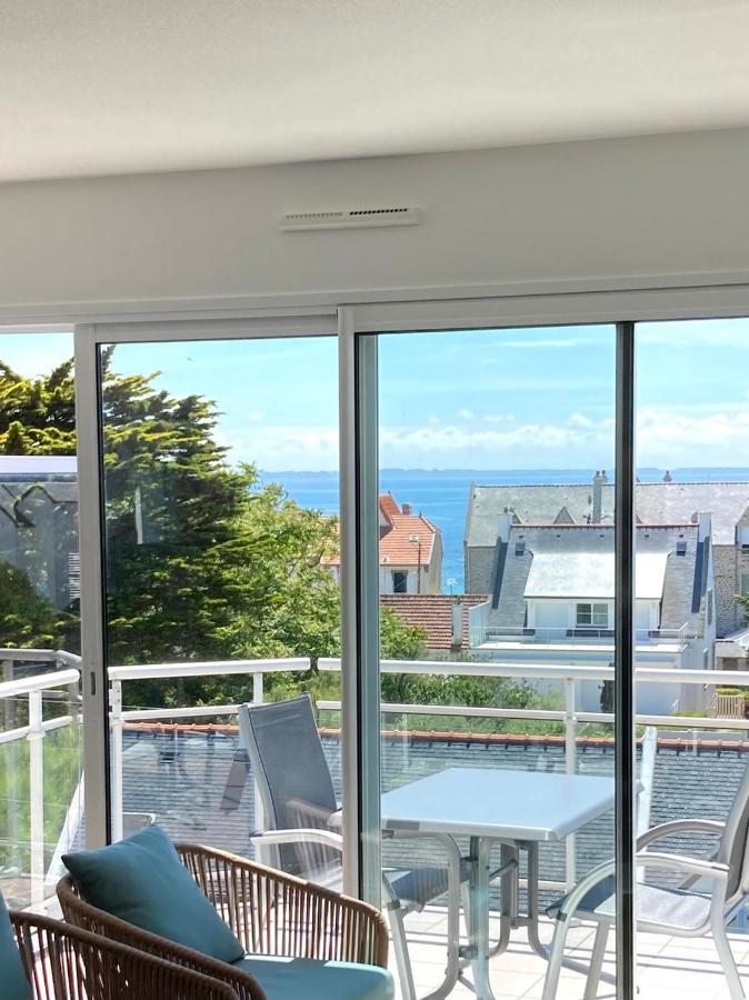 Grand Et Luxueux Appartement Lumineux 4 Pers Vue Mer Wifi Inclus Quiberon Extérieur photo